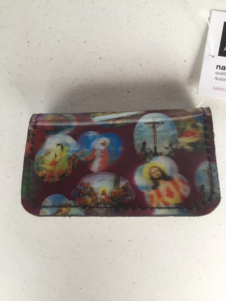 Jesus religious lenticular card case